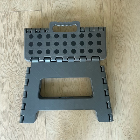 Gray Folding Step Stool - Picture 7 of 8